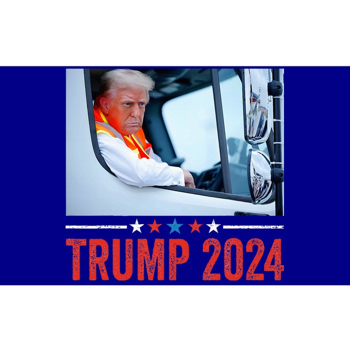 Donald Trump Rides In Garbage Truck Bumper Sticker