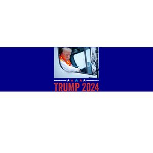 Donald Trump Rides In Garbage Truck Bumper Sticker