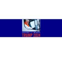 Donald Trump Rides In Garbage Truck Bumper Sticker