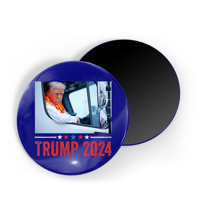 Donald Trump Rides In Garbage Truck Magnet