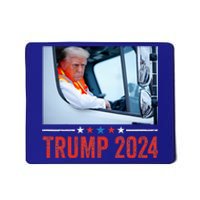 Donald Trump Rides In Garbage Truck Mousepad