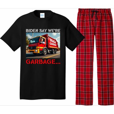 Donald Trump Rides In Garbage Truck Pajama Set