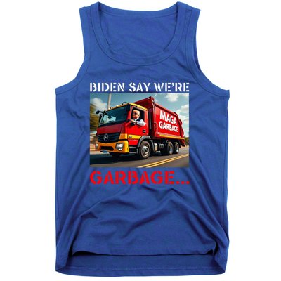 Donald Trump Rides In Garbage Truck Tank Top