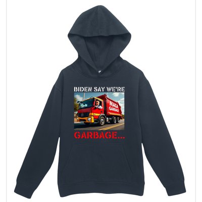 Donald Trump Rides In Garbage Truck Urban Pullover Hoodie