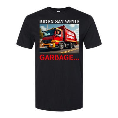 Donald Trump Rides In Garbage Truck Softstyle CVC T-Shirt