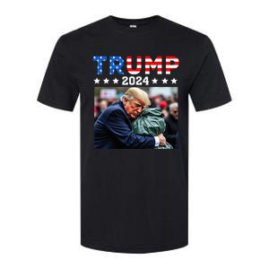 Donald Trump Rides In Garbage Truck Garbage Trump Softstyle CVC T-Shirt