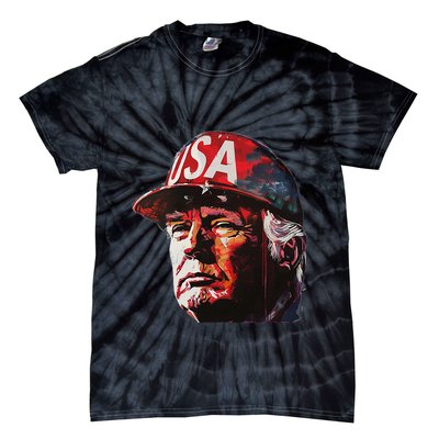 Donald Trump Red Wave Patriot Maga Tie-Dye T-Shirt
