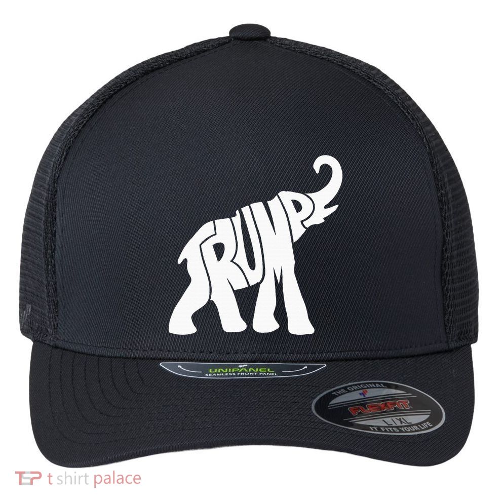 Donald Trump Republican Elephant For Supporters Flexfit Unipanel Trucker Cap