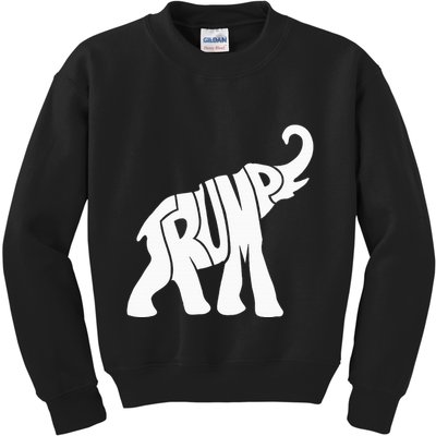 Donald Trump Republican Elephant For Supporters Kids Sweatshirt