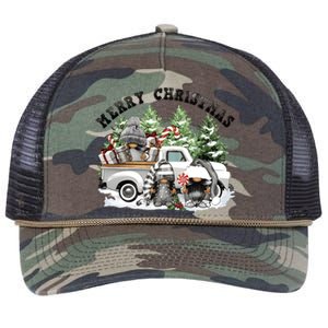 Dtf Transfers Ready To Press Merry Christmas Retro Rope Trucker Hat Cap