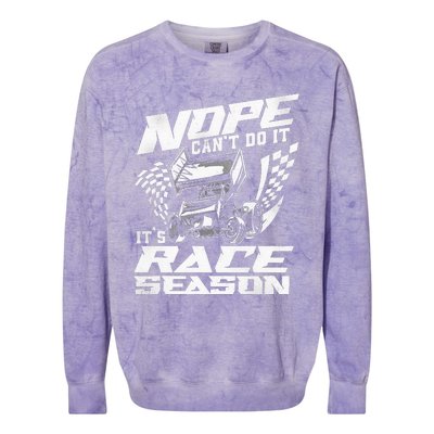 Dirt Track Racing Race Sprint Car Colorblast Crewneck Sweatshirt