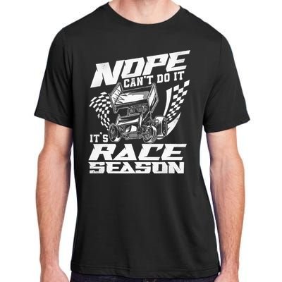 Dirt Track Racing Race Sprint Car Adult ChromaSoft Performance T-Shirt