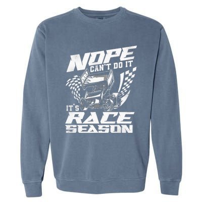 Dirt Track Racing Race Sprint Car Garment-Dyed Sweatshirt