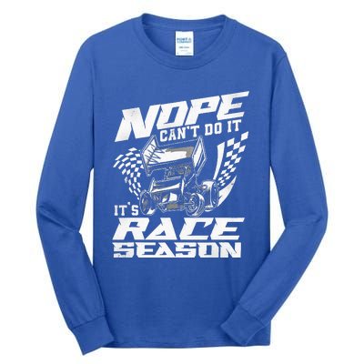 Dirt Track Racing Race Sprint Car Tall Long Sleeve T-Shirt