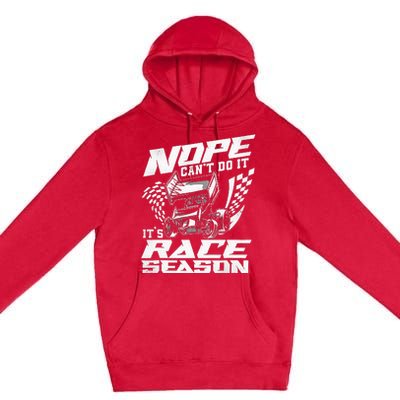 Dirt Track Racing Race Sprint Car Premium Pullover Hoodie