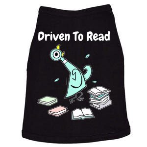 Driven To Read Pigeon Library Reading Books Reader Funny Doggie Tank