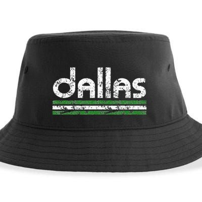 Dallas Texas Retro Weathered Throwback Sustainable Bucket Hat