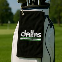 Dallas Texas Retro Weathered Throwback Golf Towel