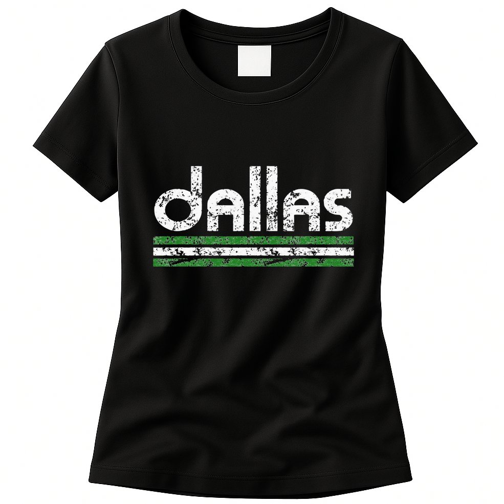 Dallas Texas Retro Weathered Throwback Womens T-Shirt