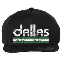 Dallas Texas Retro Weathered Throwback Wool Snapback Cap