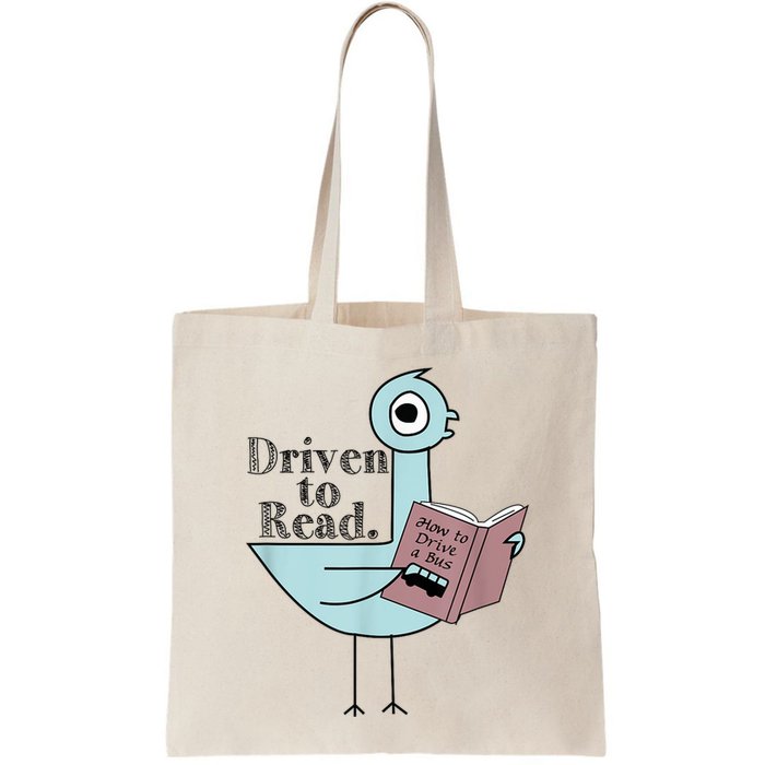 Driven To Read Pigeon Library Reading Books Readers Bag