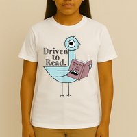 Driven To Read Pigeon Library Reading Books Readers T-Shirt
