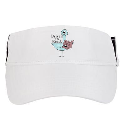 Driven To Read Pigeon Library Reading Books Readers Adult Drive Performance Visor