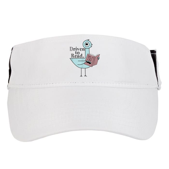 Driven To Read Pigeon Library Reading Books Readers Adult Drive Performance Visor