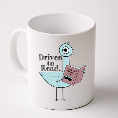 Driven To Read Pigeon Library Reading Books Readers Mug