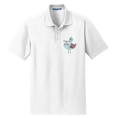 Driven To Read Pigeon Library Reading Books Readers Dry Zone Grid Polo