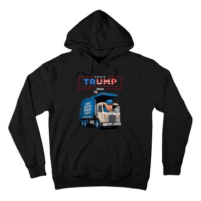 Donald Trump Rides In Garbage Truck Garbage For Trump Hoodie