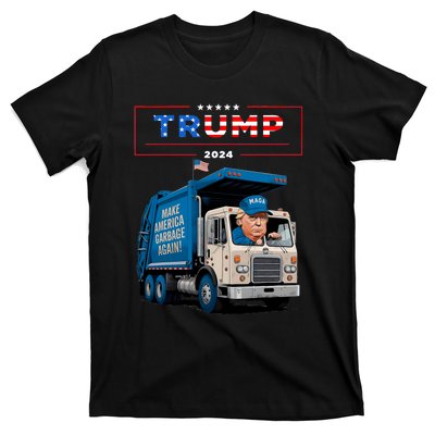 Donald Trump Rides In Garbage Truck Garbage For Trump T-Shirt