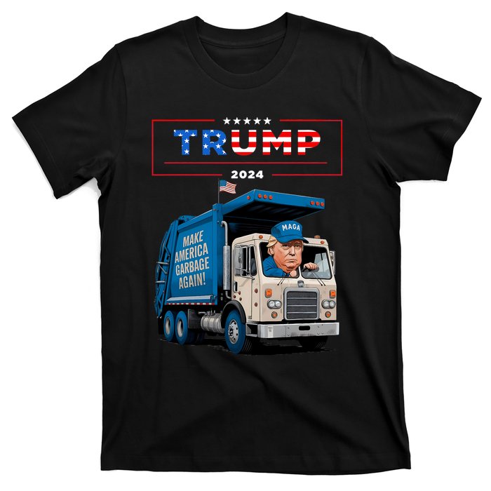 Donald Trump Rides In Garbage Truck Garbage For Trump T-Shirt