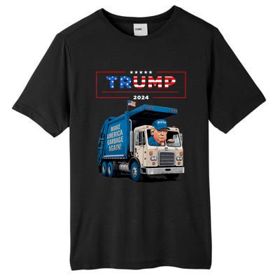 Donald Trump Rides In Garbage Truck Garbage For Trump Tall Fusion ChromaSoft Performance T-Shirt