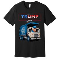 Donald Trump Rides In Garbage Truck Garbage For Trump Premium T-Shirt