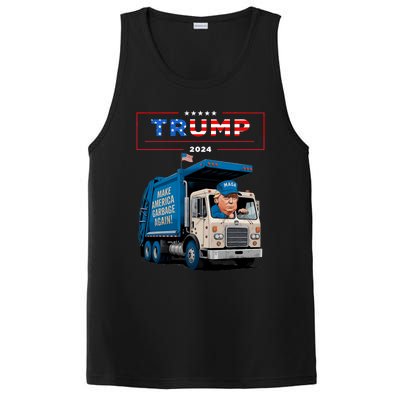 Donald Trump Rides In Garbage Truck Garbage For Trump PosiCharge Competitor Tank