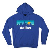 Dallas Texas Retro Sunset Skyline Hoodie