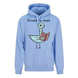 Driven To Read Pigeon Library Reading Books Readers Unisex Surf Hoodie