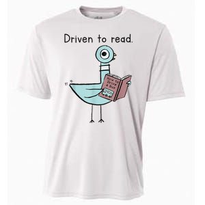 Driven To Read Pigeon Library Reading Books Readers Cooling Performance Crew T-Shirt