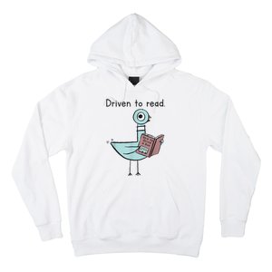 Driven To Read Pigeon Library Reading Books Readers Hoodie