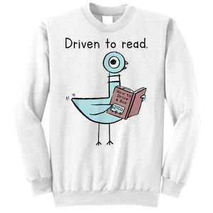 Driven To Read Pigeon Library Reading Books Readers Sweatshirt