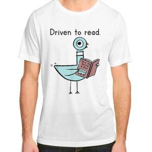 Driven To Read Pigeon Library Reading Books Readers Adult ChromaSoft Performance T-Shirt