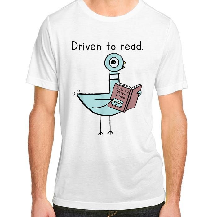 Driven To Read Pigeon Library Reading Books Readers Adult ChromaSoft Performance T-Shirt