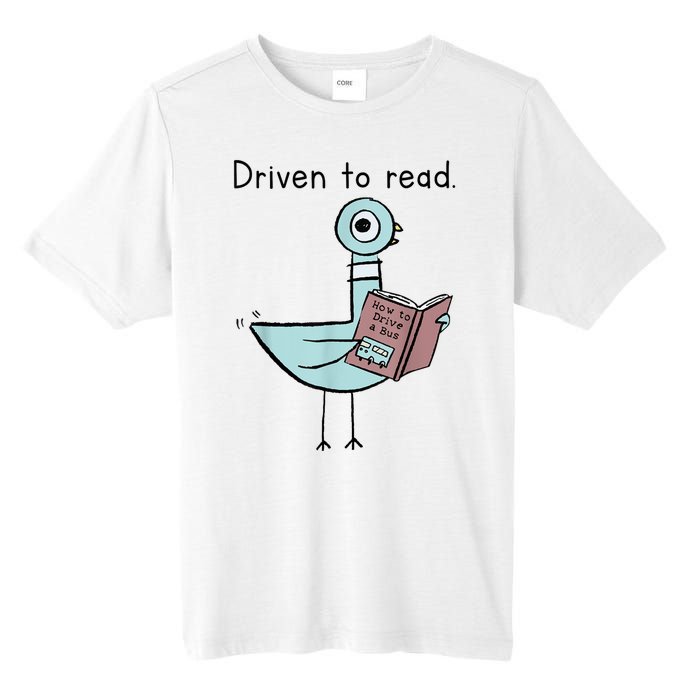 Driven To Read Pigeon Library Reading Books Readers Tall Fusion ChromaSoft Performance T-Shirt