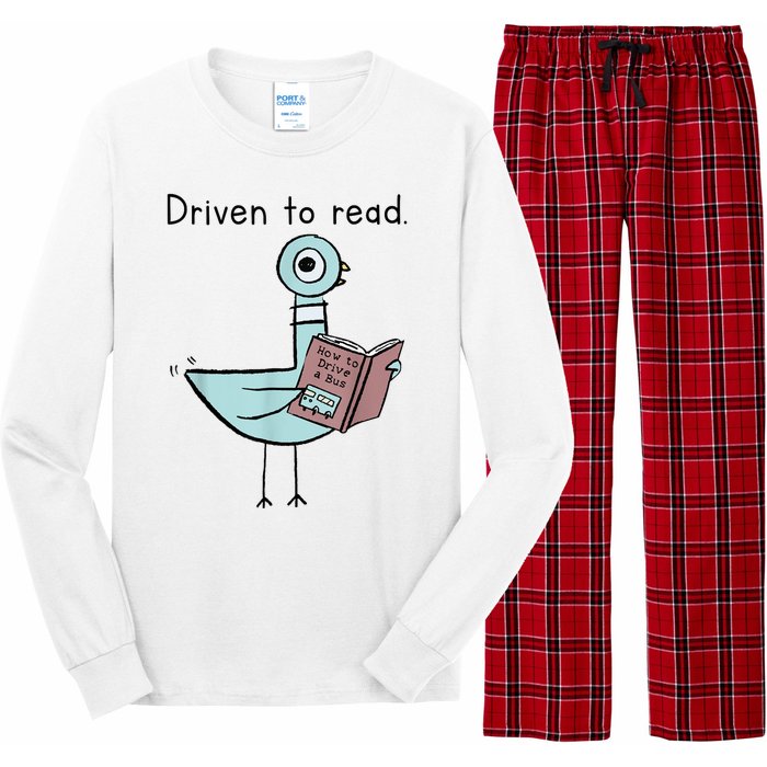 Driven To Read Pigeon Library Reading Books Readers Long Sleeve Pajama Set