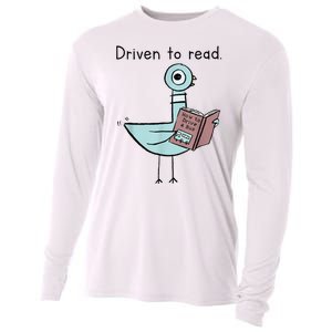 Driven To Read Pigeon Library Reading Books Readers Cooling Performance Long Sleeve Crew