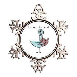 Driven To Read Pigeon Library Reading Books Readers Metallic Star Ornament