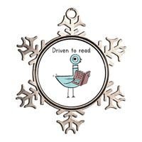 Driven To Read Pigeon Library Reading Books Readers Metallic Star Ornament