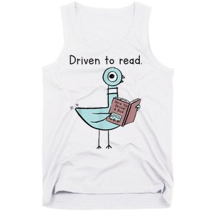 Driven To Read Pigeon Library Reading Books Readers Tank Top