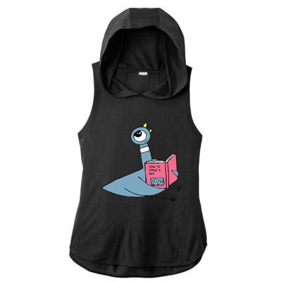 Driven To Read Pigeon Library Reading Books Reader Ladies PosiCharge Tri-Blend Wicking Draft Hoodie Tank